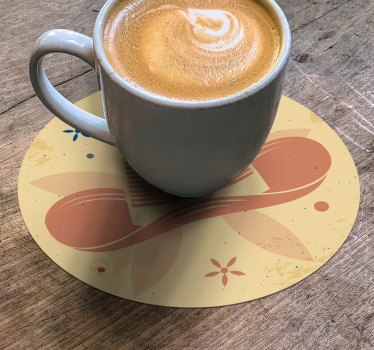 Dessous de verre geek motif chapeau stylisé - TenStickers