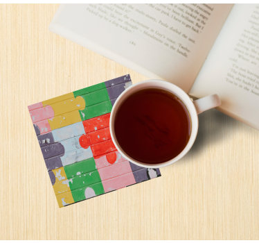 Dessous de verre geek motif puzzle coloré - TenStickers
