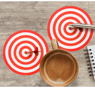 Dessous de verre geek motif spirale de cible - TenStickers