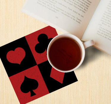 Dessous de verre geek motifs de cartes - TenStickers