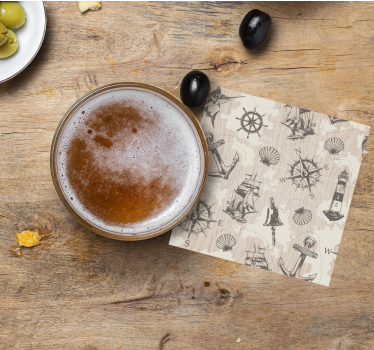 Dessous de verre geek motifs marins - TenStickers