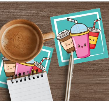 Dessous de verre geek personnages ludiques à boire - TenStickers