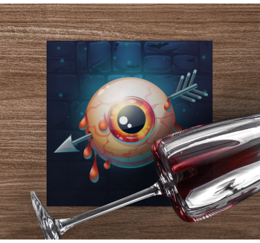 Dessous de verre halloween graphique d'Œil qui coule - TenStickers
