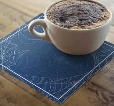 Dessous de verre Halloween motif de toile complexe - TenStickers
