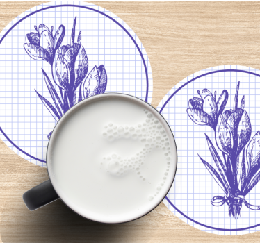 Dessous de verre illustration botanique élégante - TenStickers
