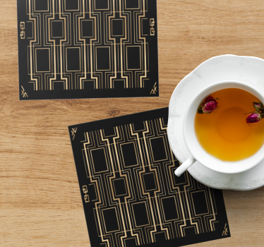 Dessous de verre inspiration à motifs géométriques - TenStickers