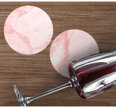 Dessous de verre marbre rose texturé - TenStickers