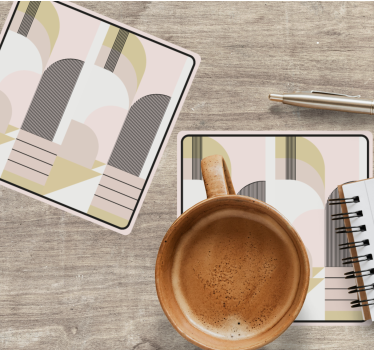 Dessous de verre moderne à motifs géométriques - TenStickers