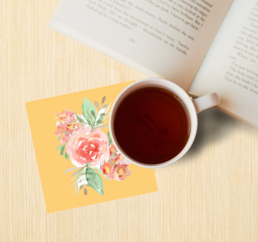 Dessous de verre moderne bouquet aquarelle floral - TenStickers