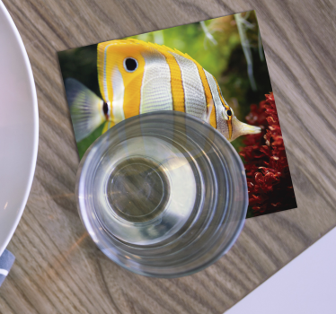 Dessous de verre moderne image de poisson lumineux - TenStickers
