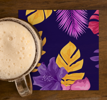Dessous de verre moderne motif feuilles tropicales - TenStickers
