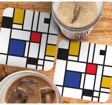 Dessous de verre moderne motifs géométriques - TenStickers
