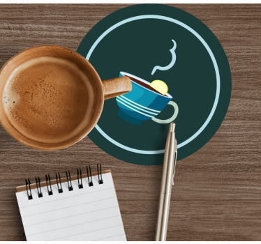 Dessous de verre moderne tasse à thé élégante - TenStickers