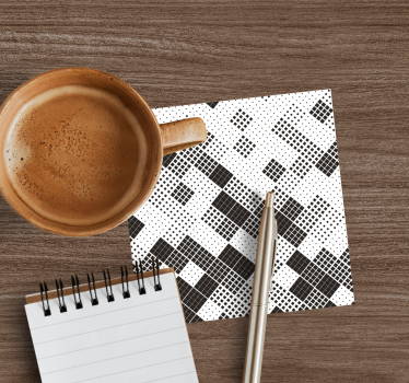 Dessous de verre motif à pois géométriques - TenStickers