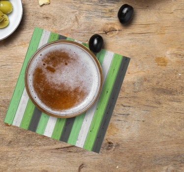 Dessous de verre motif bois rayé - TenStickers
