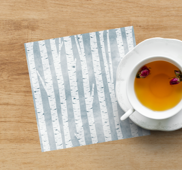 Dessous de verre motif bouleau - TenStickers