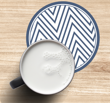 Dessous de verre motif chevrons - TenStickers