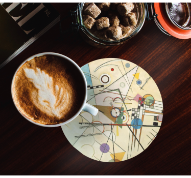 Dessous de verre motif circulaire géométrique - TenStickers
