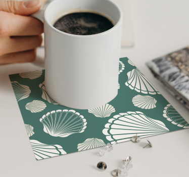 Dessous de verre motif coquillage - TenStickers