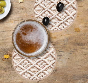 Dessous de verre motif crochet complexe - TenStickers