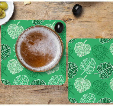 Dessous de verre motif feuillage - TenStickers