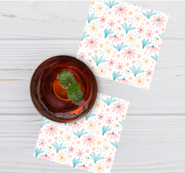Dessous de verre motif floral - TenStickers