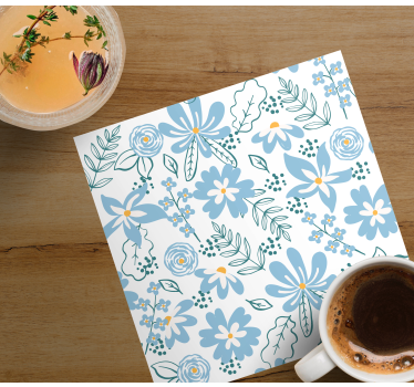 Dessous de verre motif floral botanique - TenStickers