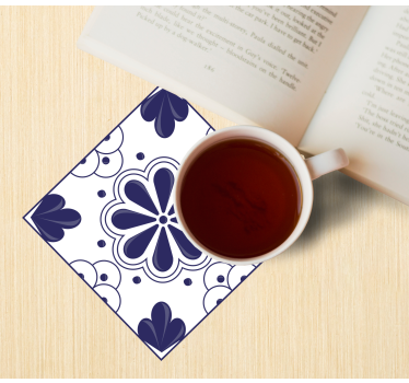 Dessous de verre motif floral en forme - TenStickers