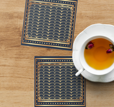 Dessous de verre motif géométrique élégant - TenStickers