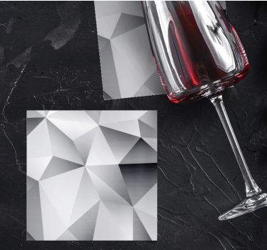 Dessous de verre motif géométrique métallique - TenStickers