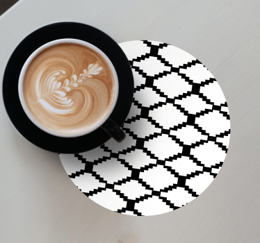 Dessous de verre motif géométrique superposé - TenStickers