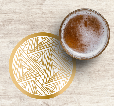 Dessous de verre motif géométrique triangles - TenStickers