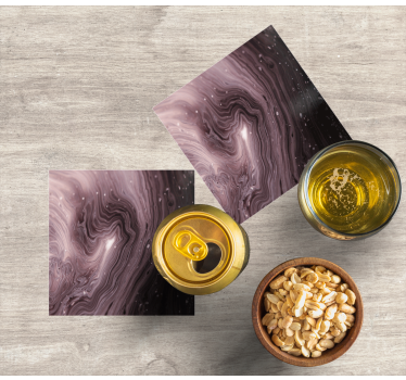 Dessous de verre motif marbré fluide - TenStickers