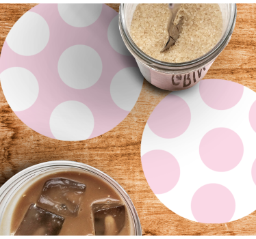 Dessous de verre motif pois doux - TenStickers