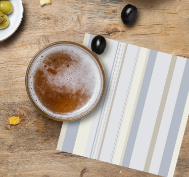 Dessous de verre motif rayé subtil - TenStickers