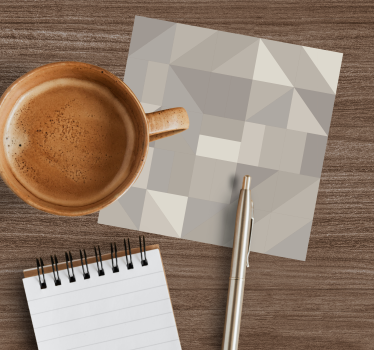 Dessous de verre motif triangle géométrique - TenStickers