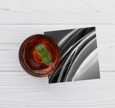 Dessous de verre motif vague abstrait - TenStickers