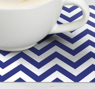 Dessous de verre motif zigzag dynamique - TenStickers