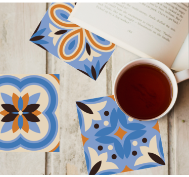 Dessous de verre motifs botaniques élaborés - TenStickers