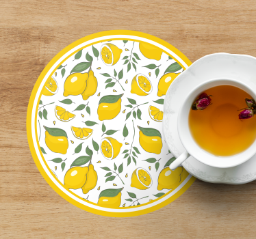 Dessous de verre motifs citronniers - TenStickers
