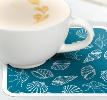 Dessous de verre motifs coquillages - TenStickers