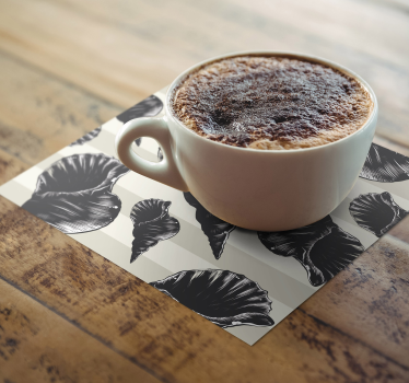 Dessous de verre motifs coquillages élégants - TenStickers