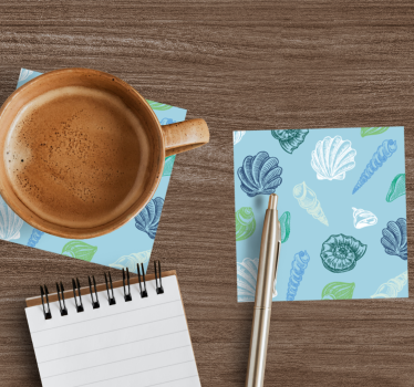 Dessous de verre motifs de coquillages - TenStickers