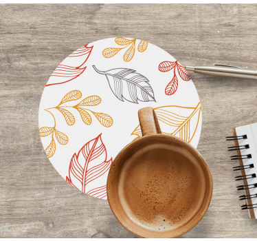 Dessous de verre motifs de feuilles superposées - TenStickers