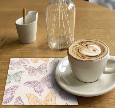 Dessous de verre motifs de papillons complexes - TenStickers