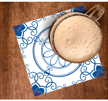 Dessous de verre motifs floraux complexes - TenStickers