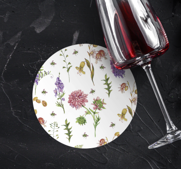 Dessous de verre motifs floraux élégants - TenStickers