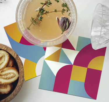 Dessous de verre motifs géométriques - TenStickers