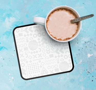 Dessous de verre motifs géométriques abstraits - TenStickers
