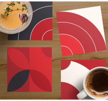 Dessous de verre motifs géométriques colorés - TenStickers